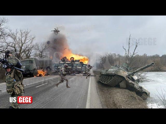 Footage! Brutal Ukrainian FPV Drone Attack Destroy 19 Russian Combat Vehicles Near Kharkiv