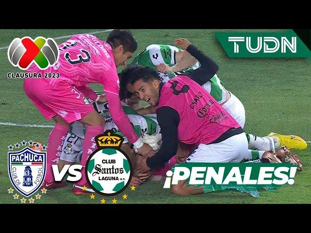 ¡PENALES! ¡BYE PACHUCA! | Pachuca 4 (2)- (4) 4 Santos | CL2023 - REPECHAJE | TUDN