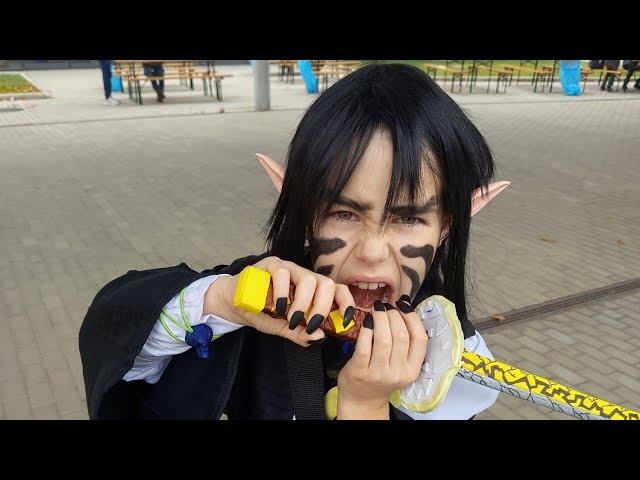 Kaigaku cosplay on stage! (Demon Slayer)