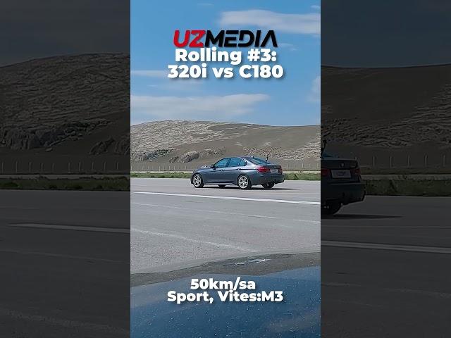 Rolling Yarışı: C180 vs 320i | Mercedes C180 W205 vs BMW 320i F30