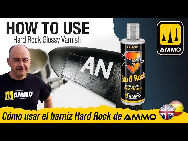 How to Use Hard Rock Glossy Varnish / Cómo usar el barniz brillante Hard Rock