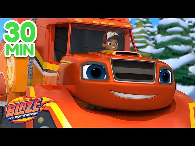 Big Rig Blaze Monster Machine Rescues! | 30 Minute Compilation | Blaze and the Monster Machines