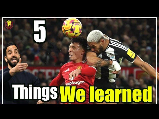 Man United 0-2 Newcastle | Should Amorim STICK to his Philosophy ? 5 Things We Learned ...