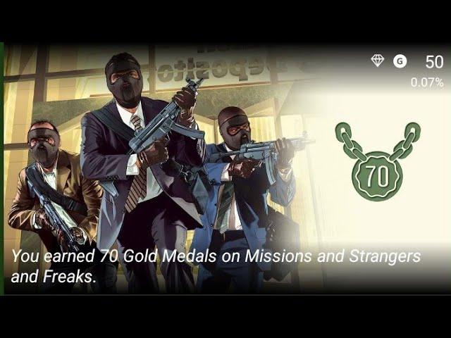 GTA 5 easiest gold Medals to get the "Solid Gold, Baby!" Achievement