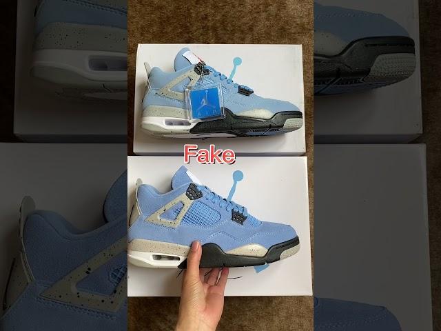 Real Vs Fake Air Jordan 4 "University Blue"!