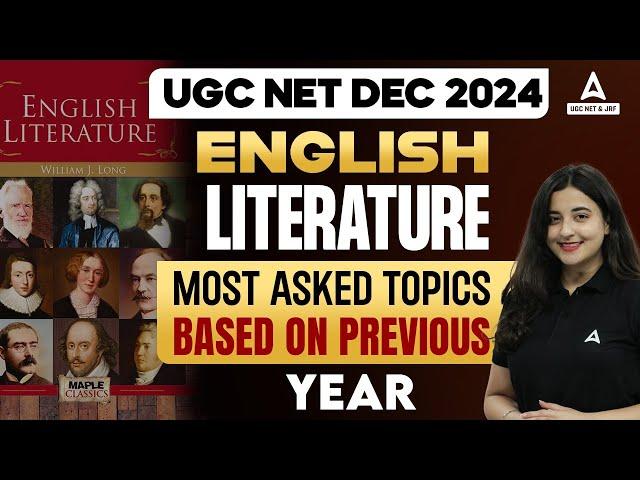 UGC NET English Literature Most Asked Topics 2024 | Based On Previous Year Paper By Aishwarya Ma'am