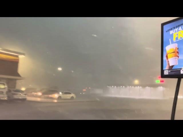 Inside the Derecho! Hutchinson, KS 80 mph wind gusts 5-19-24