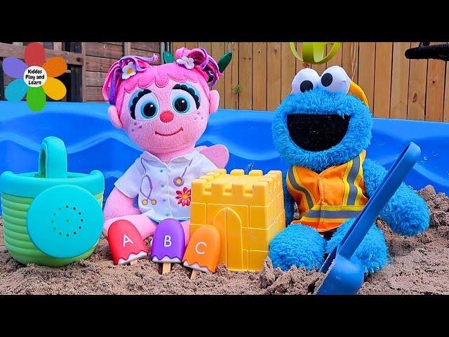 Best Fun Learning Video For Toddlers | Sesame Street Alphabet Popsicle Sand Game | ABCs' and Colors