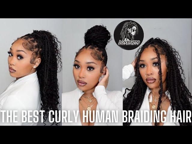 I FOUND THE BEST CURLY HUMAN HAIR FOR BOHO KNOTLESS BRAIDS ft. @LockBraids