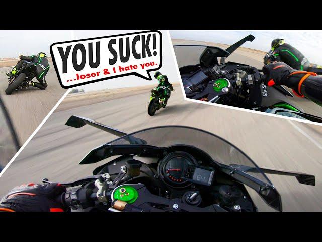 H2 EMBARASSED by PRO Ninja 400 Racer! *GOT FLAGGER FIRED!* #MaxyDaily