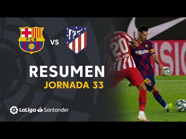 Resumen de FC Barcelona vs Atlético de Madrid (2-2)