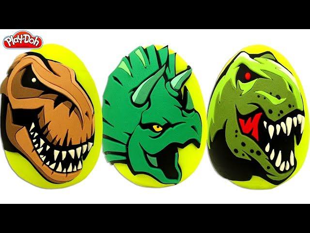 3 Dinozor Sürpriz Yumurta Oyun Hamuru Dinozor Oyuncakları Slime Yumurtalar