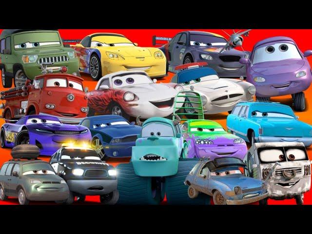 Looking For Disney Pixar Cars Lightning Mcqueen, Lizzie, Fillmore, Richard Clayton, Chick Hick