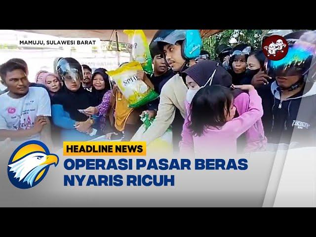 Harga Melonjak, Warga di Mamuju Rela Berdesakan Antre Beras