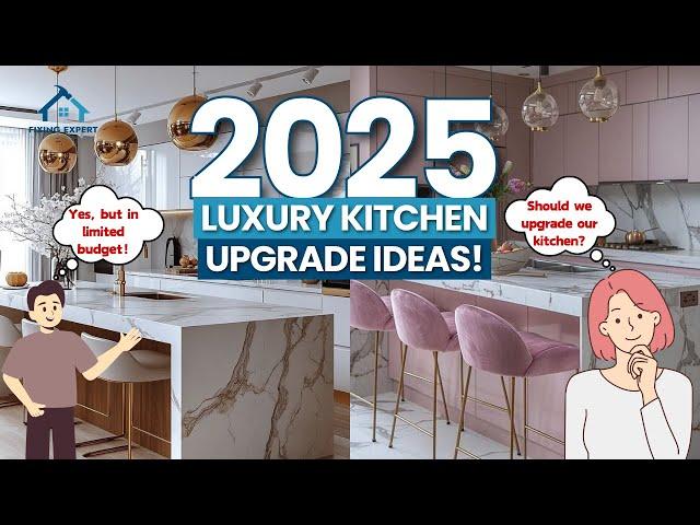 Luxury Kitchen Upgrade Ideas 2025 | Modern Backsplash Trends | Elegant Storage Solutions