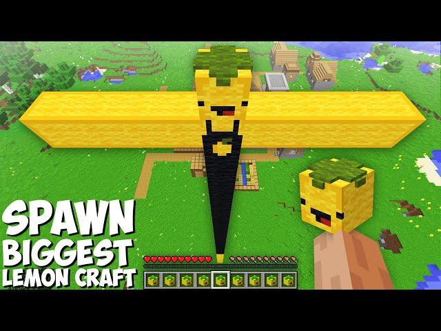 What HAPPENS if you SPAWN the BIGGEST LEMON CARFT GOLEM in Minecraft ? TITAN GOLEM !