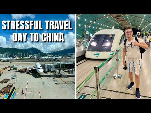 Our STRESSFUL Travel Day To Shanghai, China & The World's FASTEST Train!