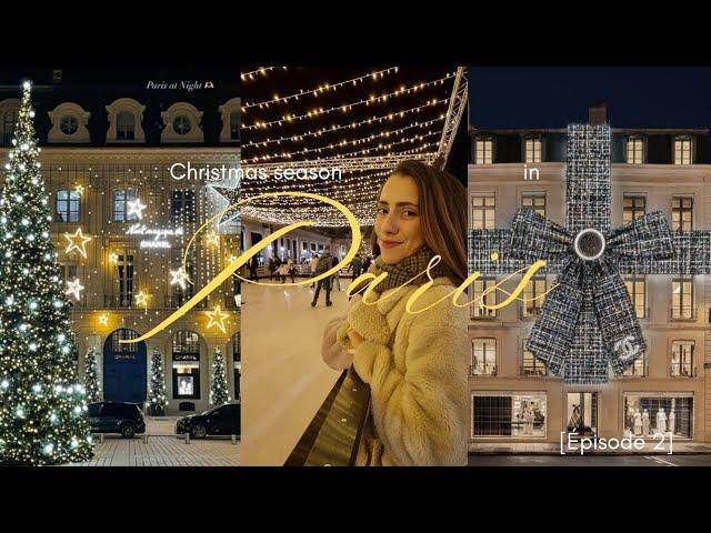 paris vlog | christmas market, dior decorations, christmas shopping (Paris Christmas Travel Guide)