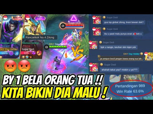 BOCIL SOMBONG NANTANG BY 1 SAMPE HINA ORG TUA! TARUHAN SKIN LEGEND! KITA HAJAR SAMPE MALU