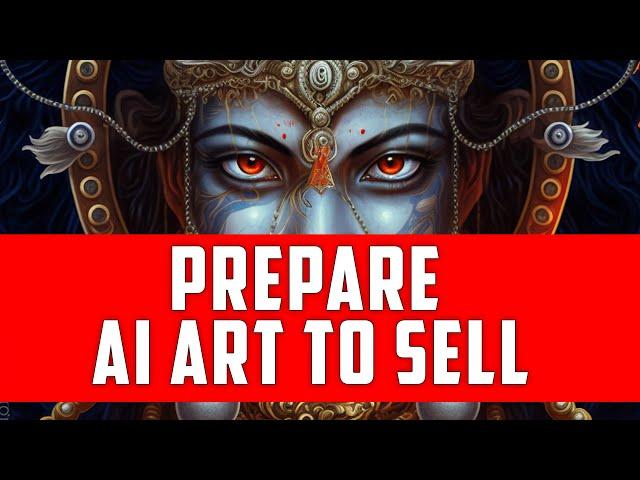 How to prepare your AI-generated art for sale.