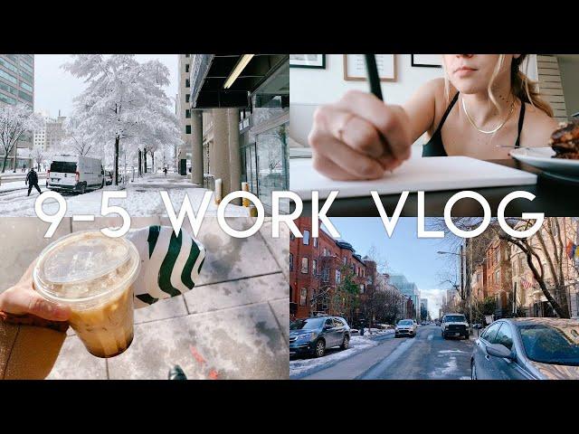 WORK WEEK IN MY LIFE | snow days, 2022 goals, busy & productive