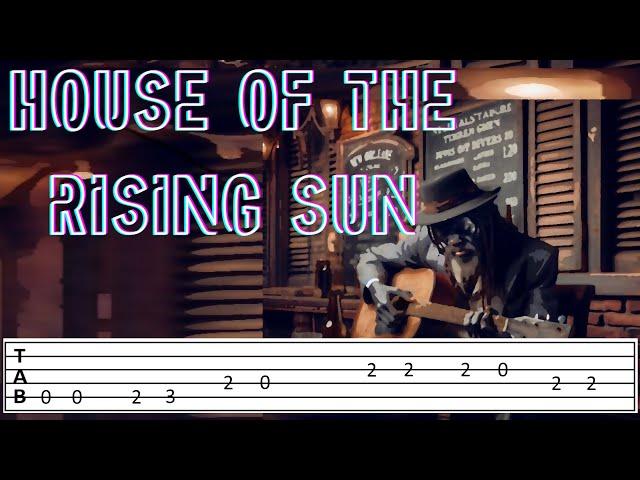 HOUSE OF THE RISING SUN cover. Chords & melody ( Guitar Tab )