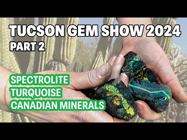 Tucson gem show part 2 - Spectrolite, Turquoise & Canadian Minerals