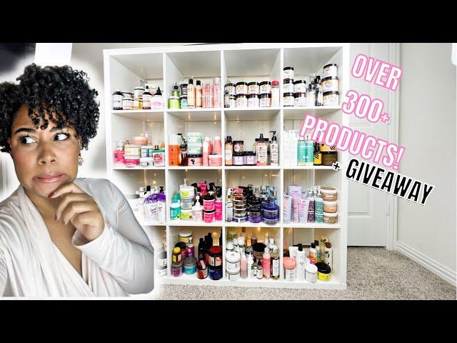SECRET LIFE OF A PRODUCT JUNKIE! MY NATURAL/CURLY HAIR PRODUCT STASH! +GIVEAWAY!