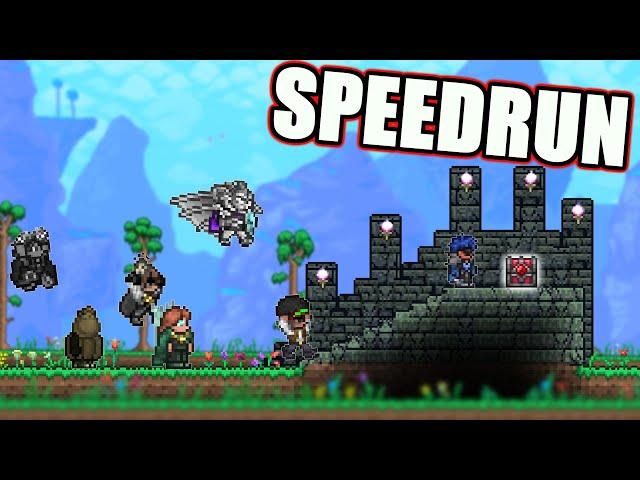 Terraria Veterans SPEEDRUN and break Terraria