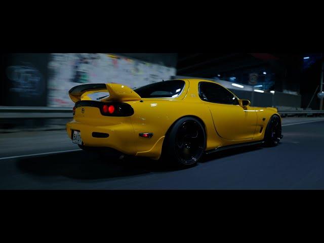 Zac's Yellow Mazda RX7 FD (TYPE R Bathurst R) | 4K