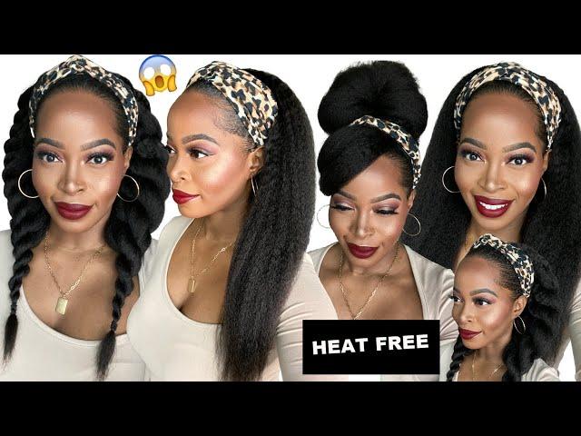 NO WORK NEEDEDHEAT FREE BLOW OUT ⇢Affordable HEADBAND WIG/Natural Hair WigNO Glue ft Omgherhair