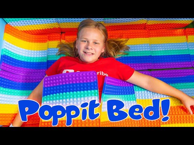 Assistant Makes a Poppit Bed and Fort for Blippi Dog Wiggles