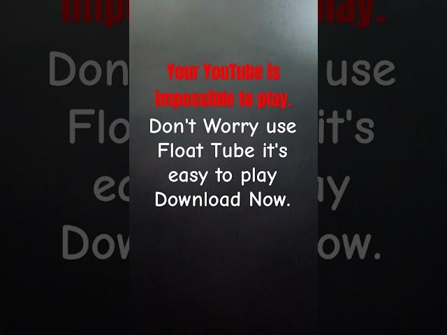 My YouTube is Problem.