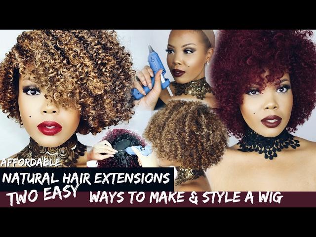 HOW TO| MAKE WIGS FOR NATURAL HAIR | OUTRE #BIGBEAUTIFULHAIR 3C WHIRLY PURPLE PACK WEAVE | TASTEPINK