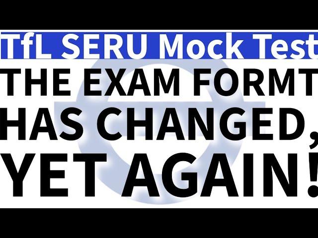 TfL SERU Mock Test in New Exam Format | FREE SERU | SERU Training | London PCO | SERU Exam | Uber