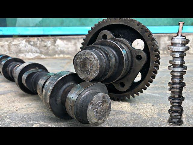 A Talented guy Connected Engine camshaft extremely well // pk process