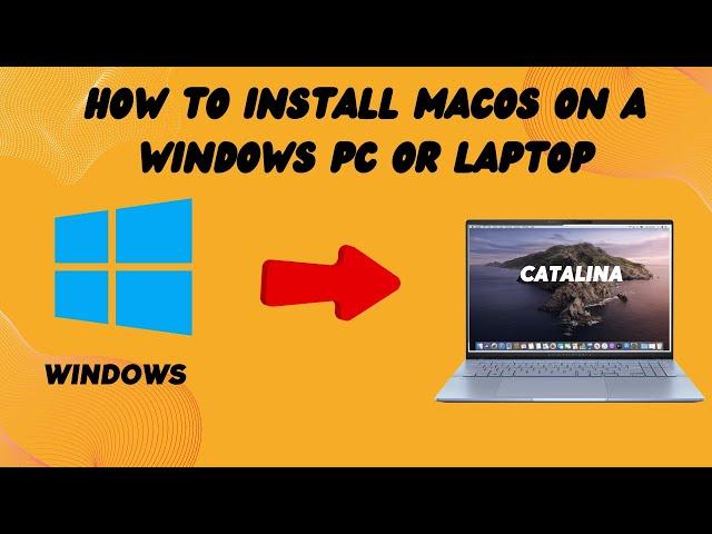 How to install macos on a windows pc