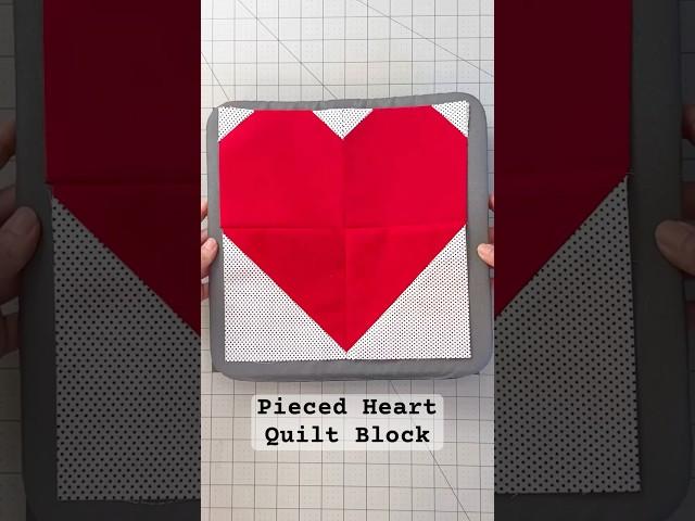 Learn how to Sew a gorgeous heart quilt block step by step! ️