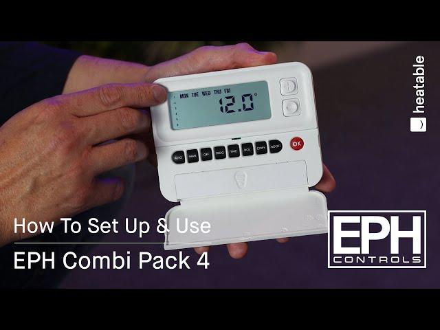 EPH Programmable Room Thermostat Instructions - Combi Pack 4