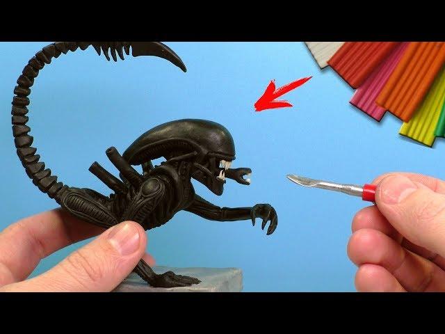 HOW TO SCULPT AILIEN from CLAY - TUTIORIAL