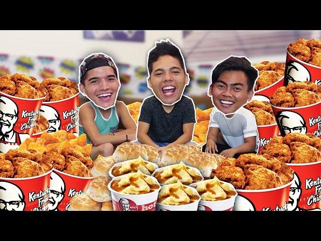 ENTIRE KFC MENU IN 10 MIN! (ft. Wassabi Productions)