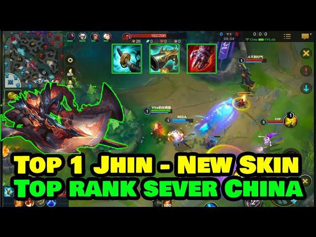 Jhin Tốc chiến | Top1 Jhin | Cặp đôi Trói và làm chậm liên tục cực khó chịu -Skin Sơn Hải Cuồng Thần