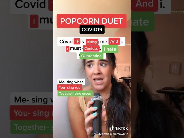 POPCORN DUET! Sing With Me Challenge #shorts