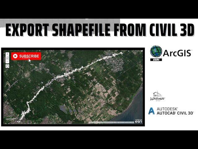 EXPORT SHAPEFILE FROM AUTODESKT CIVIL 3D