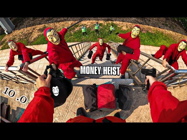 MONEY HEIST POV PARKOUR ESCAPE From SECURITY Chase ( Epic Live Action POV ) 10.0 || MOVIE POV 2023