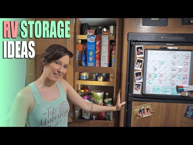 6 RV Storage & Organization Ideas - Space Saving in a Small Trailer