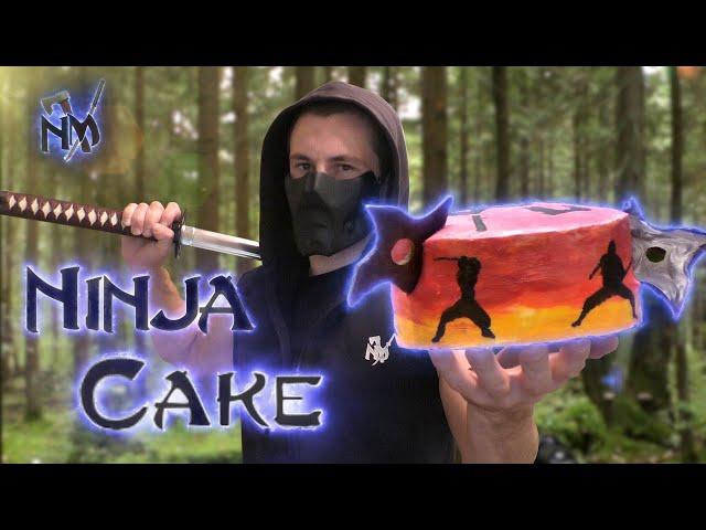 Торт манго-ананас испеченный в лесу. Mango pineapple cake cooked in the forest. Ninja cake.