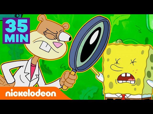 سبونج بوب سكويربانتس | 35 دقيقة من أفضل تجارب ساندي! | Nickelodeon Arabia