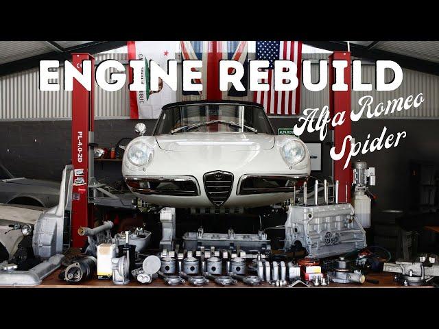 Engine Rebuild for the 1967 Alfa Romeo Spider project.