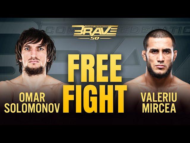 Omar Solomonov vs Valeriu Mircea  | FULL FIGHT | BRAVE CF 50